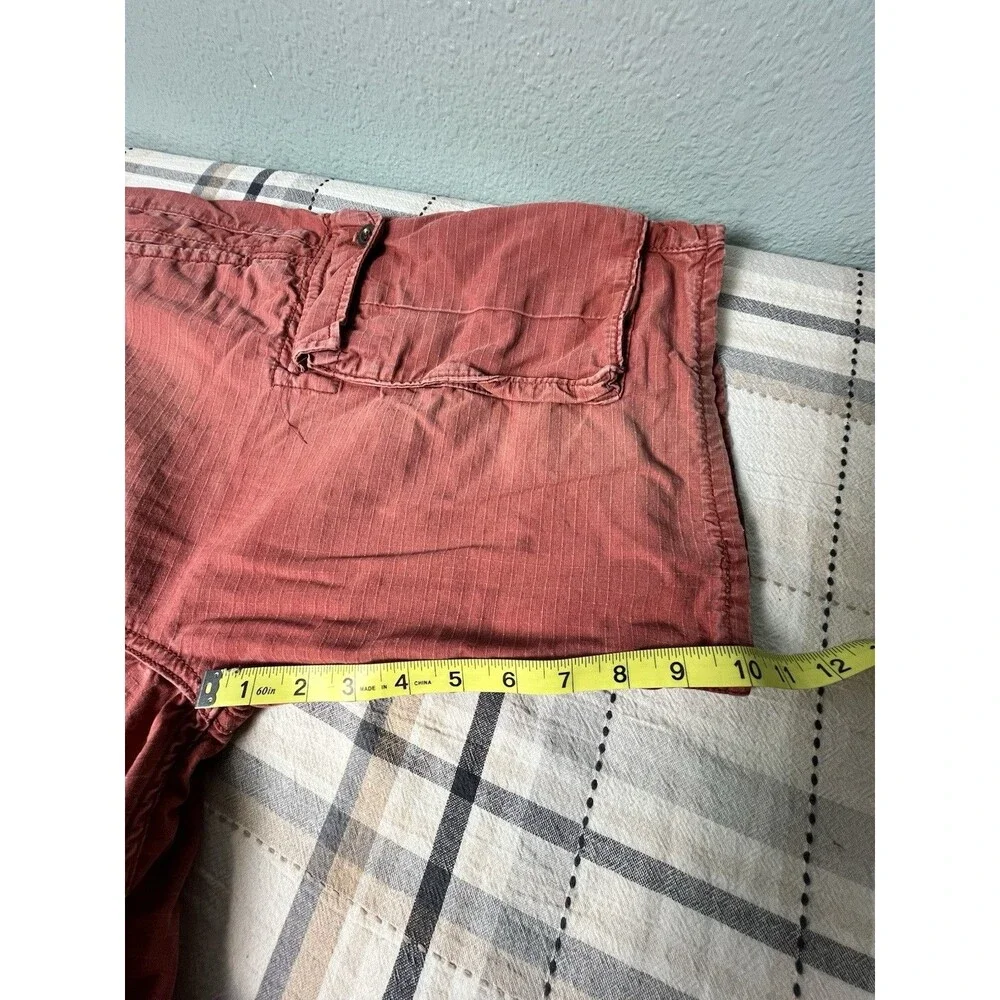 Levi’s Men’s Cargo Shorts Size 34 Rust/Red 100% Cotton Workwear Pockets